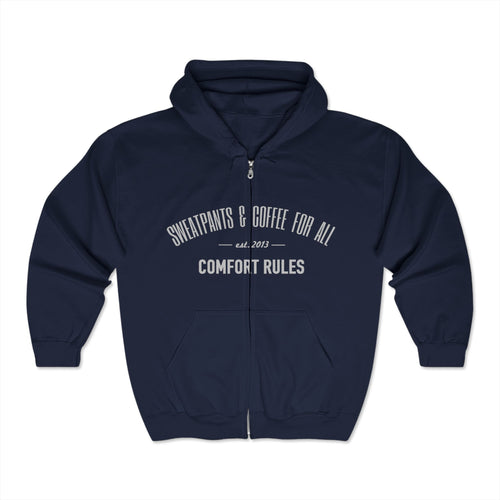 Full Zip Hooded Sweatshirt - Casual Stylish Comfort for Any Occasion