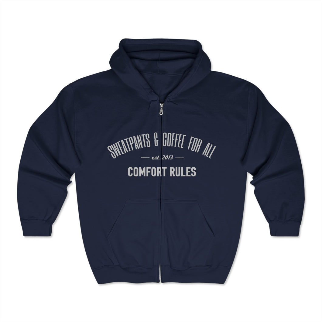 Full Zip Hooded Sweatshirt - Casual Stylish Comfort for Any Occasion