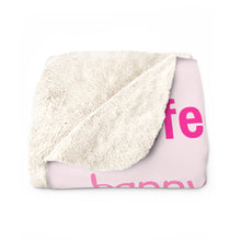 Cozy Coffee Lover's Cuddle Blanket - Sherpa Fleece